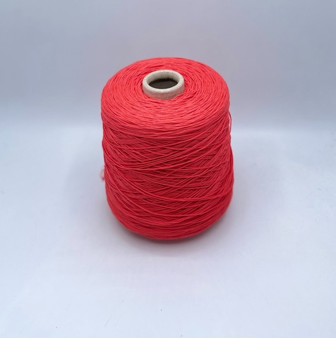 Бобинная пряжа (пр.Италия), art.Cotone, 350м/100 гр. 100%Хлопок, цвет-Коралл , арт.34769