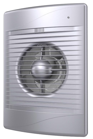 STANDARD 5C gray metal, Вентилятор осевой вытяжной с обратным клапаном D125, декоративный