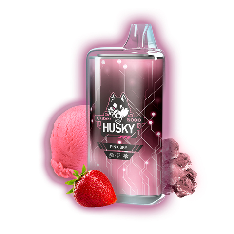HUSKY CYBER 8000 Клубника Мороженое Лёд - Pink Sky