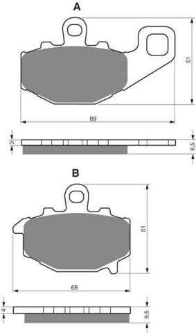 Тормозные колодки дисковые 093 S33