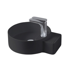 ArtCeram Cartesio CAL004 03 00 NERO *1 Раковина накладная, 44x36, цвет: чёрный фото