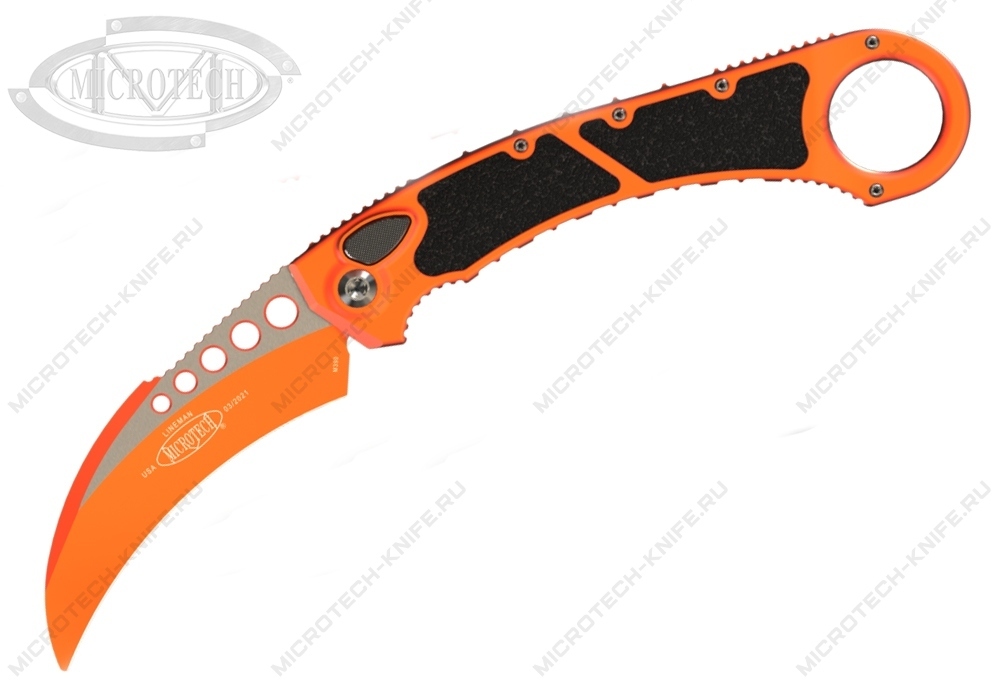 Нож Microtech Lineman Tool Safety Orange 265-1COR