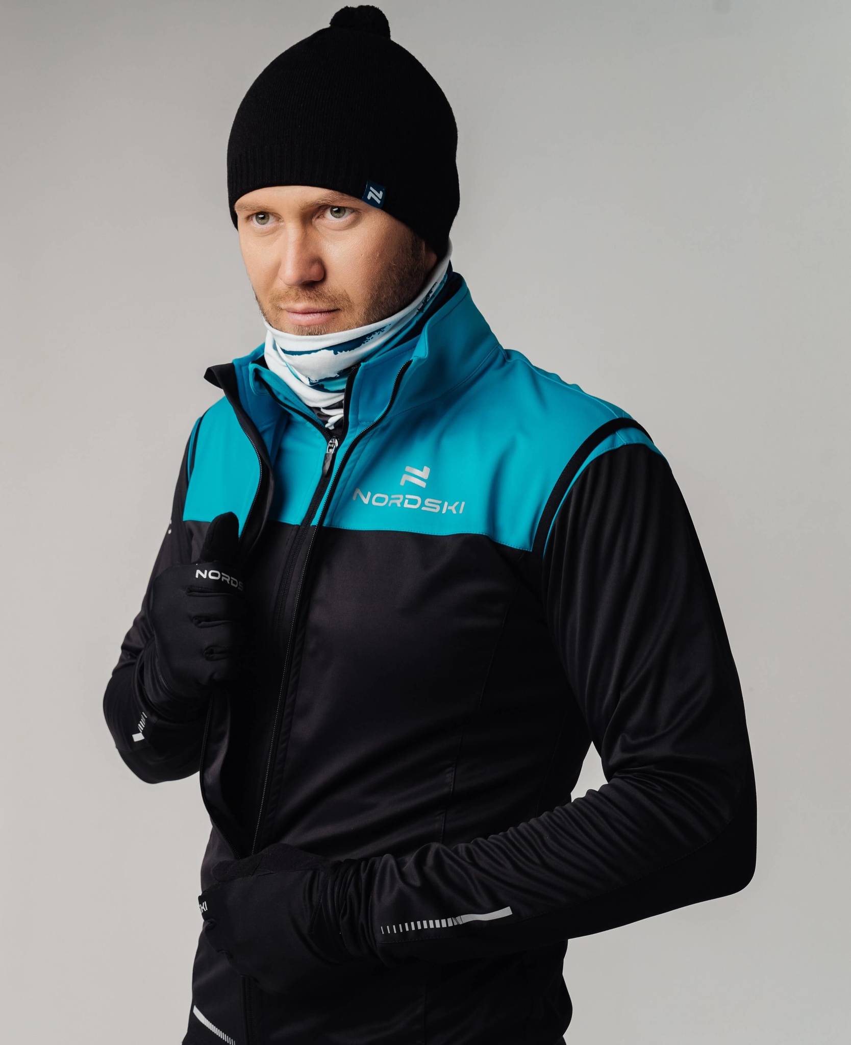 Nordski Pro лыжный жилет мужской breeze-black - 2