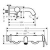 Hansgrohe Tecturis S 73422670 Смеситель для ванны, однорычажный, внешнего монтажа, мч,