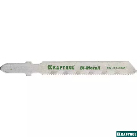 KRAFTOOL T118AF, EU-хвост., по металлу Bi-Met, шаг 1.2 мм, 50 мм, 2 шт, полотна для лобзика (159555-1.2)