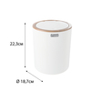Fixsen White Boom FX-412-6 Ведро, цвет: белый