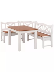Обеденная группа, стол с ящиками 180х90 и скамья 151х241