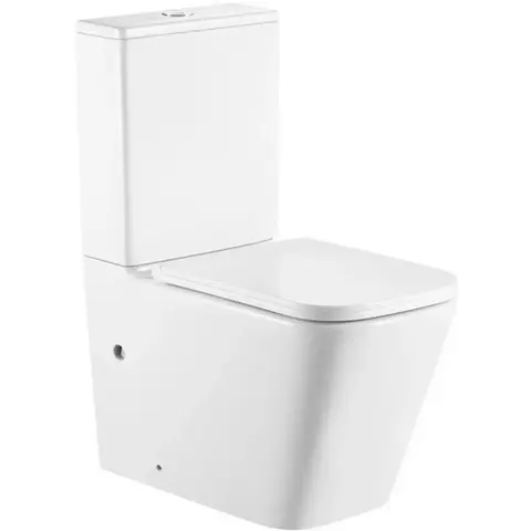 Abber Rechteck AC1210T Унитаз напольный с бачком, цвет: белый