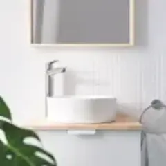 23761001 BauEdge Смеситель для отдельностоящей раковины, размер XL, EcoJoy ограничитель температуры
