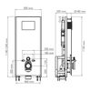WasserKRAFT Glan 66TLT.010.ME.WH.RG02 Инсталляция для унитаза с клавишей