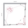 BelBagno Luce LUCE-A-22-100+25-C-CR Душевой уголок, 125x125, цвет: хром