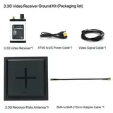 Видеоприёмник Rushfpv 3.3G VRX receiver (with Card Recording, DVR) с антенной
