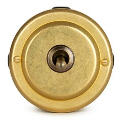 Переключатель (проходной) ретро тумблерный 1 кл. "Gold" VINTAGE-BRASS 30302-6 / 1 Группа света, проходной