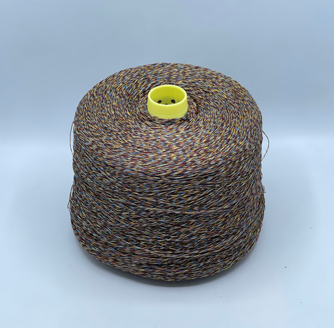 Бобинная пряжа, Frescolino, 500м, 100%Лен, Мультиколор, 39817