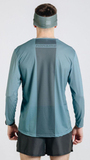 Беговая рубашка лонгслив Noname Miler T-Shirt Ls Ux 25 Grey/Green