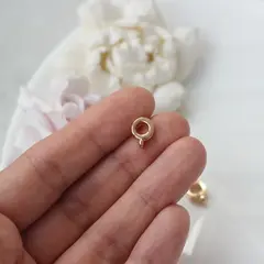 Бейл, держатель для кулона, 7*10 мм, позолота, ЗМ170