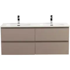BelBagno KRAFT-1200-4C-SO-СO База под раковину подвесная с фрезерованными ручками по всей длине фасада с четырмя выкатн. ящ., Бежевый Мат., 1200x455x500 фото