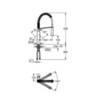 GROHE K7 31379000 Смеситель для мойки с гибким изливом