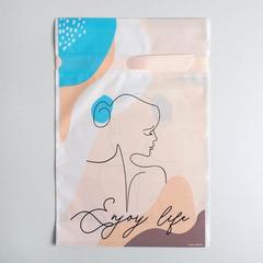 Пакет с лентой Enjoy life, 20 × 30 см