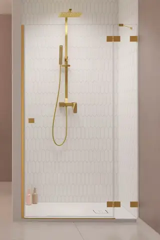 Radaway 10099100-99-01R Essenza Pro Душевая дверь Brushed Gold DWJ 100 Right