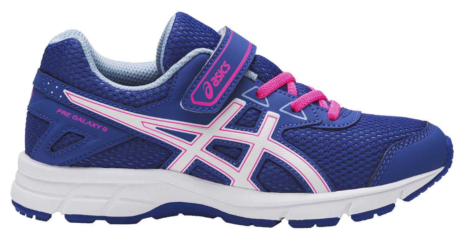 Asics Gel Galaxy 9 PS кроссовки для бега детские синие-розовые