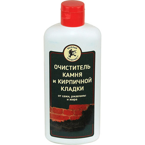 Очиститель камня и кирпичной кладки от сажи, ржавчины и жира Веселый Трубочист, 250 мл - 3