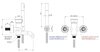 Remer Element ET02RP Смеситель для ванны душа, с держателем и ручным душем, цвет: медь брашированная