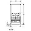 Geberit Duofix 111.539.00.1 Инсталляция для биде