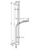 Hansgrohe Pulsify 3jet Relaxation EcoSmart 24171000 Душевой гарнитур (хром)
