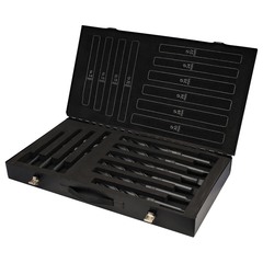 Набор сверл по металлу 14-30мм 10шт DIN345 HSS 118° (к/х - хв.) H-Tools PRO 204002HT