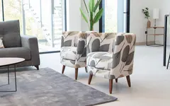 Кресло Peque Wood Legs ткань ALBERO 02 (S.5)