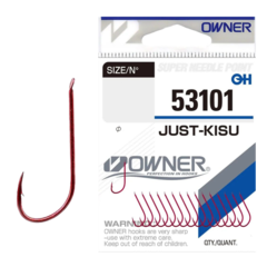 53101 № 10 Крючки OWNER Just-Kisu (красный) / продажа от 5 уп.
