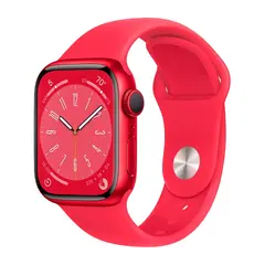 Умные часы Apple Watch Series 8 GPS, 41mm, Aluminium Case with Sport Band M/L, Red (Красный)