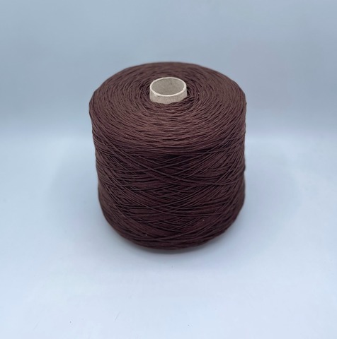Бобинная пряжа (пр.Италия), art.Cotone, 350м/100 гр. 100%Хлопок, цвет-Шоколад , арт.34770