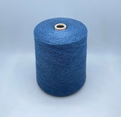 Folco (пр.Италия). 2/28 1400м/100гр, 50% меринос, 50% акрил, цвет-Деним,меланж(717/613), арт.30635