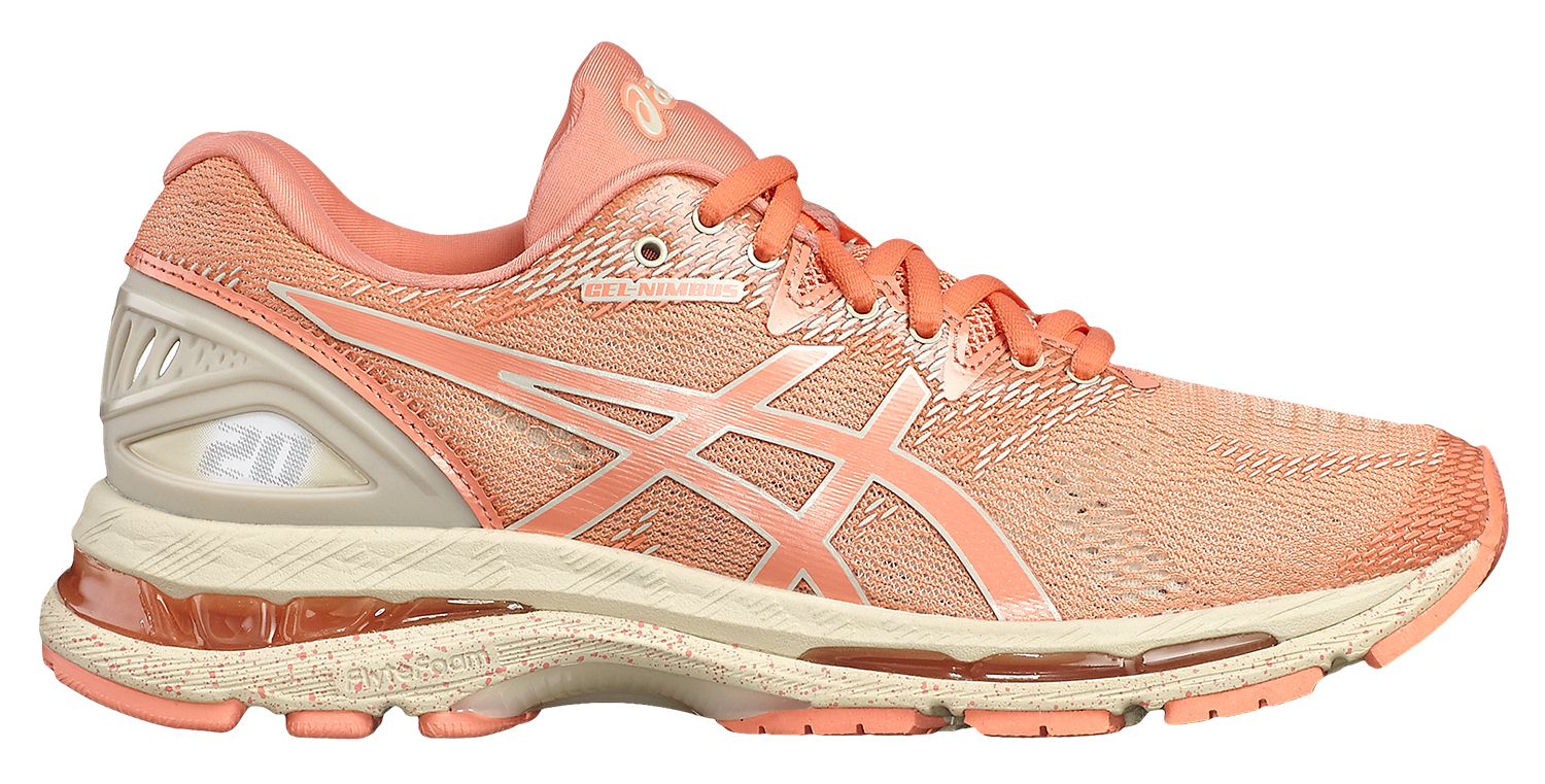 Кроссовки для бега женские Asics Gel Nimbus 20 Sp коралловые (Распродажа)