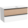 Sancos Delta DL100LW Тумба подвесная, 99.5x44.5x50, цвет: белый