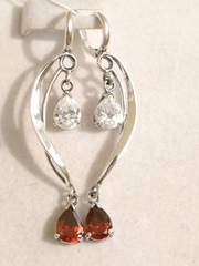 Роса (серьги из серебра)