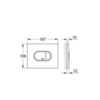 GROHE Arena Cosmopolitan 38858000 Клавиша смыва для унитаза