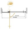 Cezares SLIDER-B-1-70/80-C-BORO Душевая дверь, цвет: золото