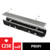 Alcaplast AVZ103-R104 Дренажный канал 100 мм с оцинкованной рамой и оцинкованной решеткой