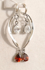 Роса (серьги из серебра)