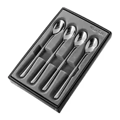 Набор из 4-х ложек с длинной ручкой ROBERT WELCH Kingham Bright арт.KIGBR1025V/4