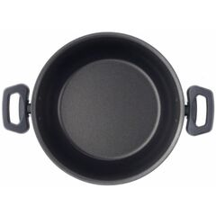 Кастрюля алюминий, антиприг, 4.5 л, с крыш, крышка стекло, кругл, Scovo, Эксперт, СЭ-008, бордо