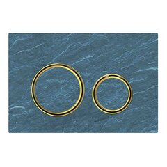 Geberit Sigma 115.652.JM.1 Смывная клавиша, для двойного смыва, цвет металлический латунь: латунь, сланец Mustang фото