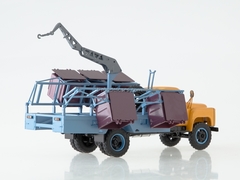 GAZ-53 M-30 Container garbage truck early yellow-blue 1:43 Start Scale Models (SSM)