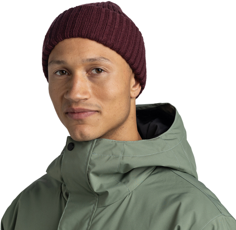 Картинка шапка вязаная Buff Knitted Erviny Maroon - 2
