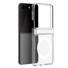 Прозрачный усиленный чехол с MagSafe для Samsung Galaxy Z Flip 8, серия Clin Mag Series от Dux Ducis