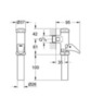 GROHE Rondo 37139000 Внешнее смывное устройство для унитаза нажимное