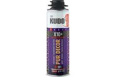 яяКлей-пена монтажный и стыковочный Kudo PUR DECOR X10+ (650мл) под пистолет